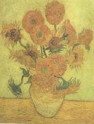 Still life Vase with Fourteen Sunflowers (nn04) Vincent Van Gogh